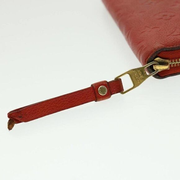 LOUIS VUITTON Monogram Empreinte Zippy Wallet Red - Picture 8 of 15